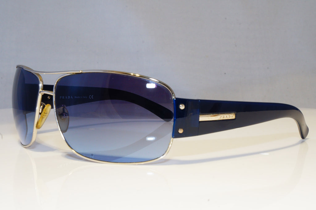 PRADA Mens Boxed Designer Sunglasses Blue Pilot SPR 61G 1BC-5I1 19324