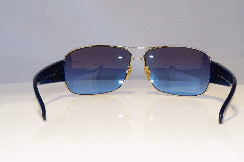 PRADA Mens Boxed Designer Sunglasses Blue Pilot SPR 61G 1BC-5I1 19324