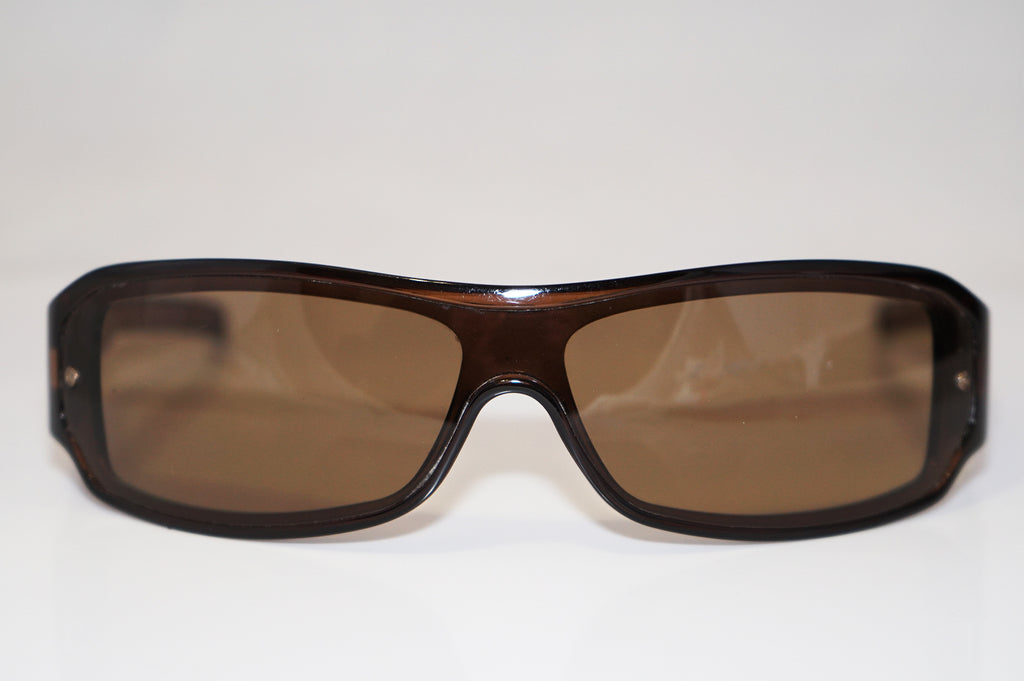 GUCCI 1990 Vintage Mens Designer Sunglasses Brown Wrap GG 1462 6N7 16160