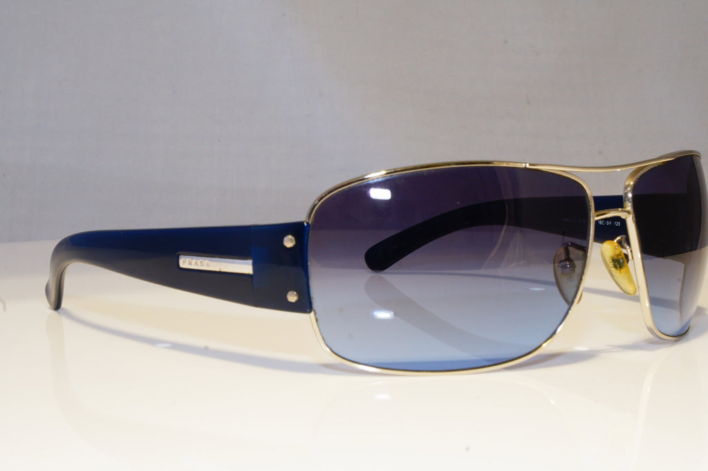 PRADA Mens Boxed Designer Sunglasses Blue Pilot SPR 61G 1BC-5I1 19324