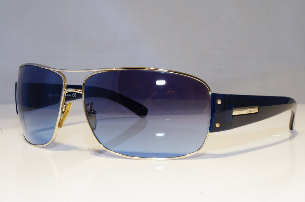 PRADA Mens Boxed Designer Sunglasses Blue Pilot SPR 61G 1BC-5I1 19324