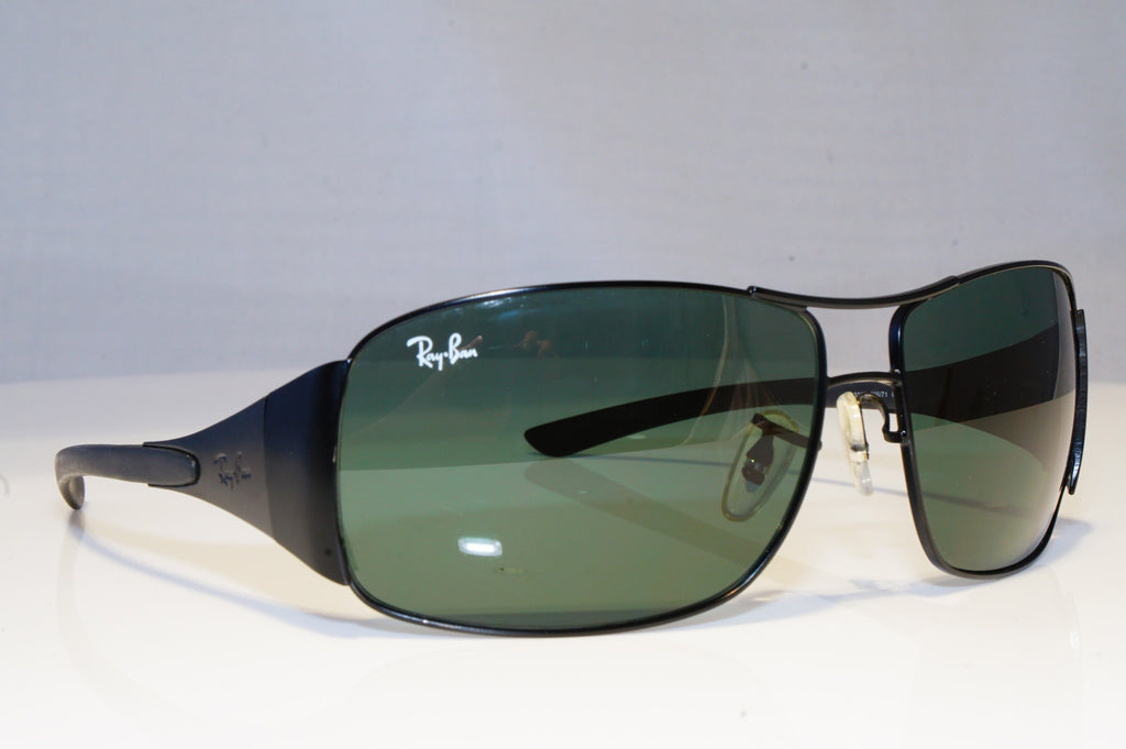 RAY-BAN Mens Designer Sunglasses Black Wrap RB 3320 006/71 19455