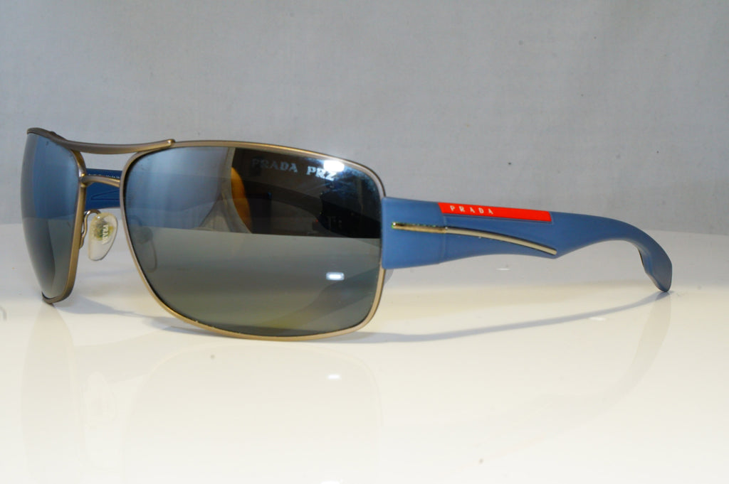 PRADA Womens Polarized Mirror Designer Sunglasses Blue SPS 53N DG1-2F2 19212