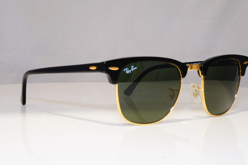 RAY-BAN Mens Womens Sunglasses Black Clubmaster GOLD RB 3016 W 0365 22111