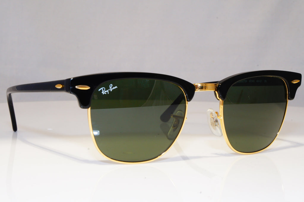 RAY-BAN Mens Womens Sunglasses Black Clubmaster GOLD RB 3016 W 0365 22111