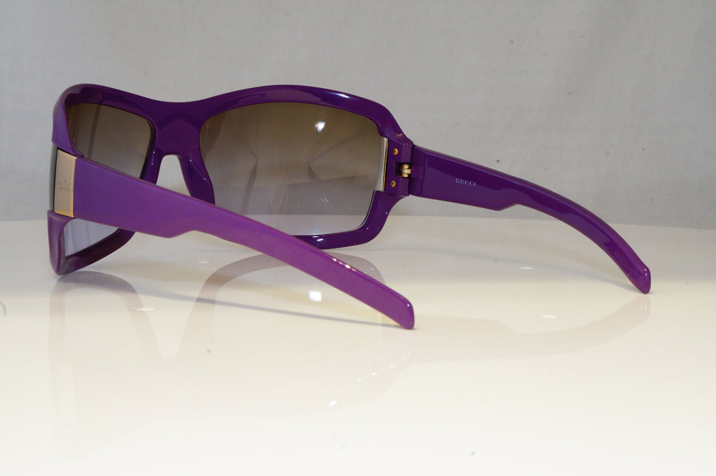 GUCCI Womens Oversized Designer Sunglasses Violet Wrap GG 1546 BNY46 19238