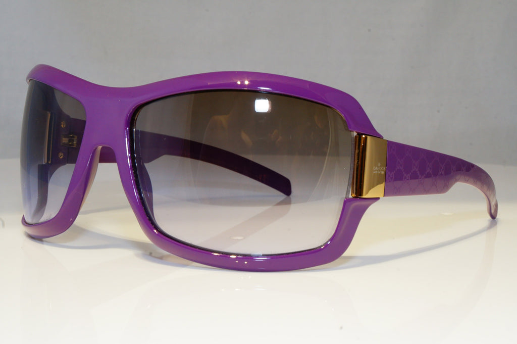 GUCCI Womens Oversized Designer Sunglasses Violet Wrap GG 1546 BNY46 19238