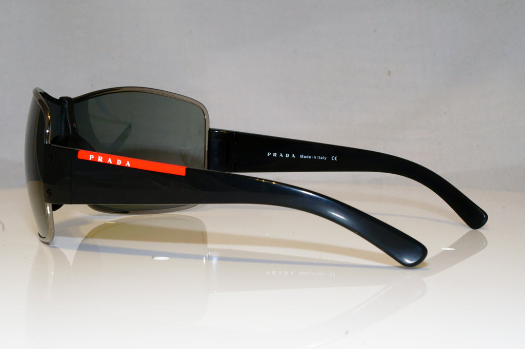 PRADA Mens Designer Sunglasses Black Shield SKI  SPS 50E 5AV-1A1 16771