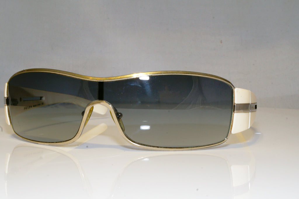 PRADA Mens Designer Sunglasses White Shield SPR 56H 4AO-5D1 17420