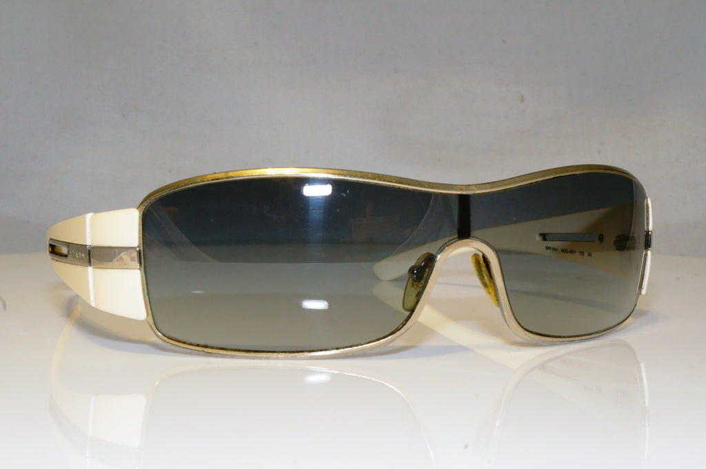 PRADA Mens Designer Sunglasses White Shield SPR 56H 4AO-5D1 17420