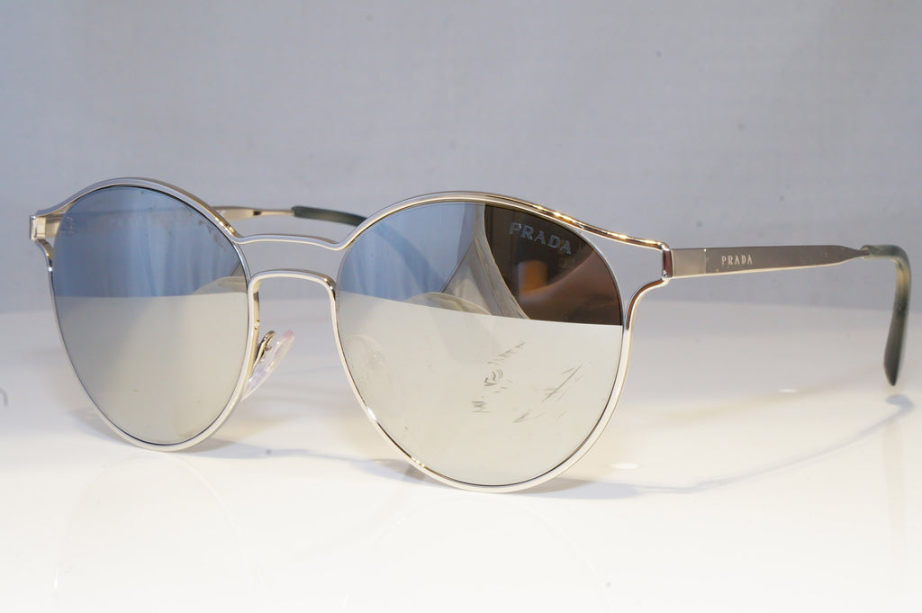 PRADA Womens Designer Sunglasses Silver Round SPR 62S 1BC-2B0 19385