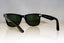 RAY-BAN Mens Designer Sunglasses Black Wayfarer RB 2140 901 17044