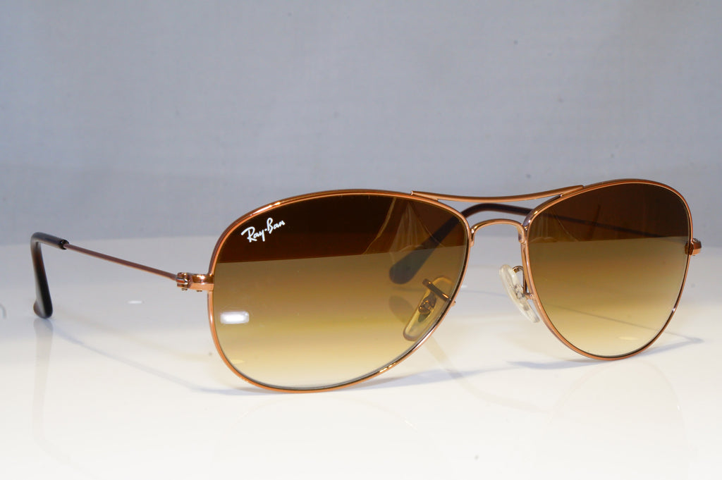 RAY-BAN Mens Designer Sunglasses Brown Pilot COCKPIT RB 3362 BRN 19512