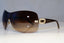 BVLGARI Womens Diamante Designer Sunglasses Brown Shield 6054-B 278/13 19506