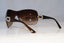 BVLGARI Womens Diamante Designer Sunglasses Brown Shield 6054-B 278/13 19506