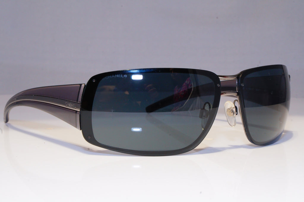 CHANEL Mens Womens Vintage Designer Sunglasses Grey Rectangle 4138 108/87 20796