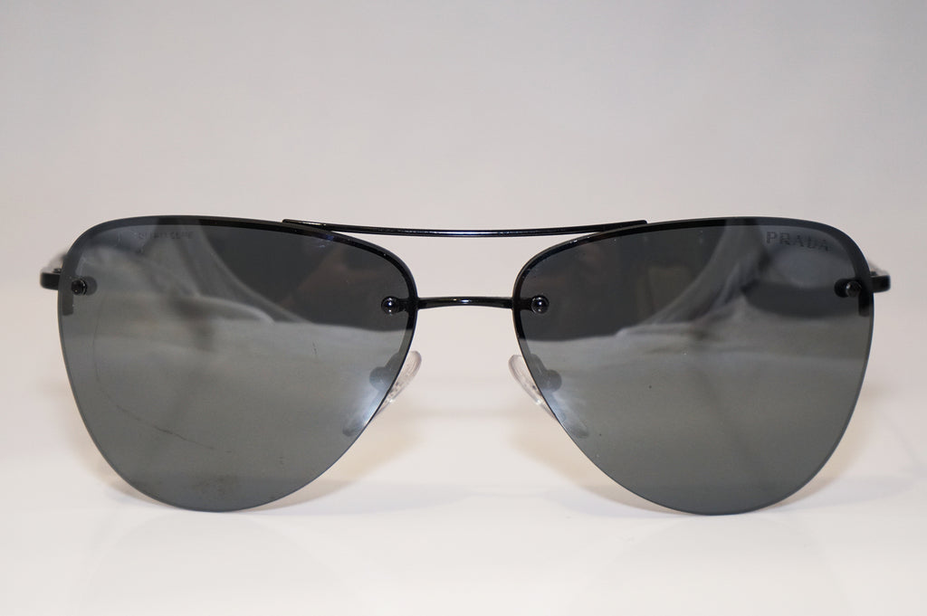 PRADA New Mens Designer Sunglasses Black Aviator SPS 53R 7AX-5L0 16098