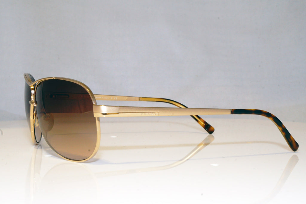 PRADA Mens Designer Sunglasses Gold Aviator SPR 62M ZVN-6S1 17577