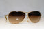 PRADA Mens Designer Sunglasses Gold Aviator SPR 62M ZVN-6S1 17577