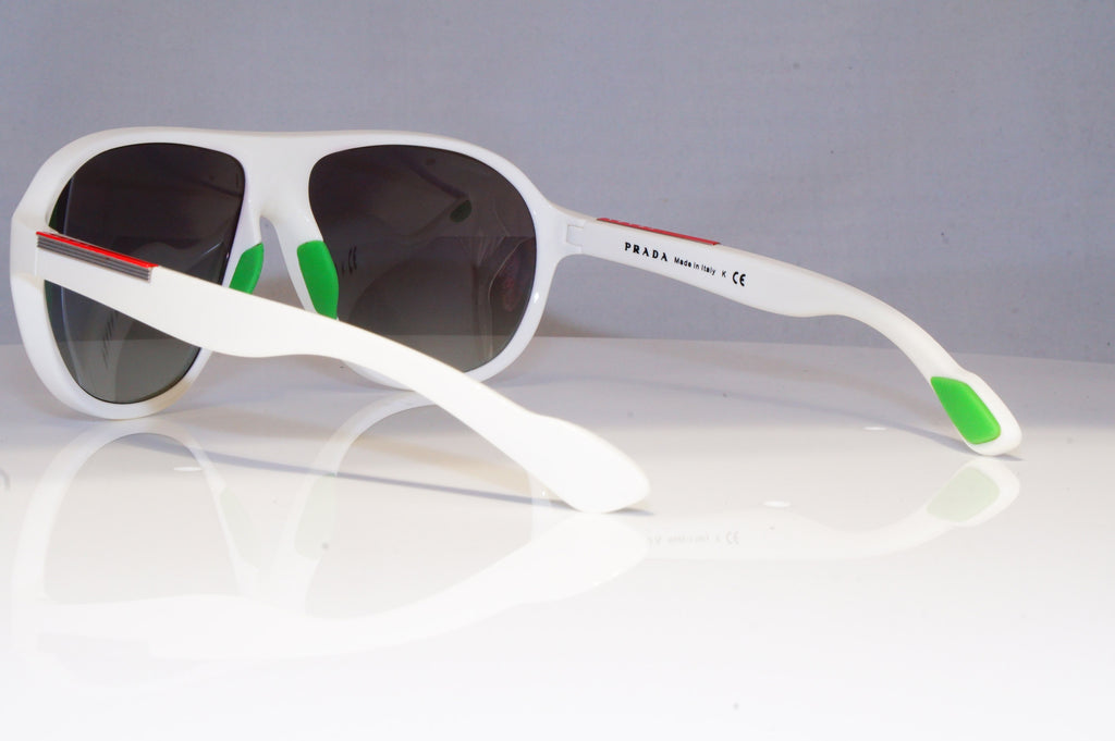 PRADA Mens Designer Sunglasses White Pilot SPS 01M 4AO-3M1 20791