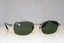 RAY-BAN Mens Vintage 1990 Designer Sunglasses Silver Rectangle W2643 SLV 17599