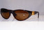 VERSACE Mens Vintage 1990 Designer Sunglasses Brown Wrap 409/A 900 18676