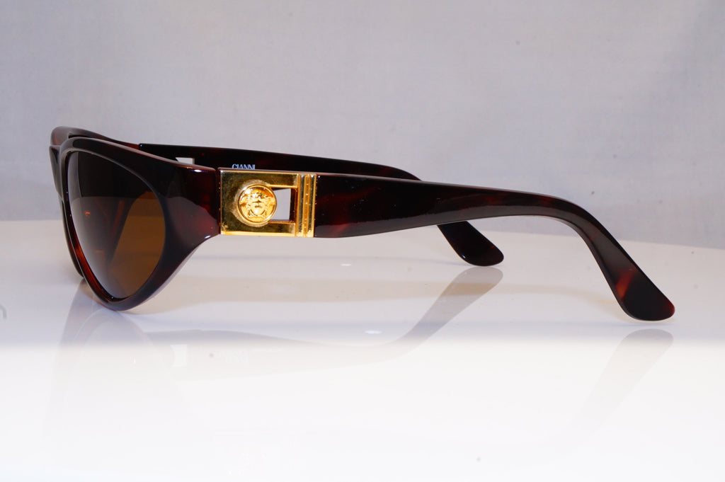 VERSACE Mens Vintage 1990 Designer Sunglasses Brown Wrap 409/A 900 18676