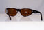 VERSACE Mens Vintage 1990 Designer Sunglasses Brown Wrap 409/A 900 18676