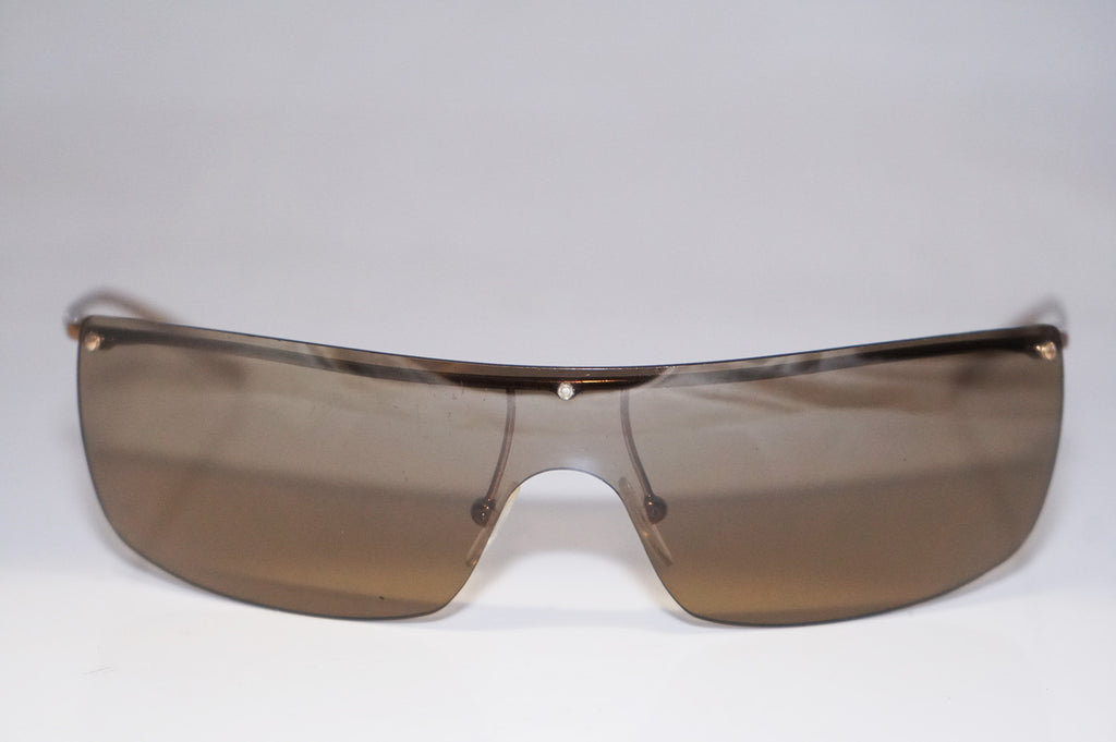 GUCCI Vintage Mens Designer Sunglasses Gold Shield GG 2681 577 14956