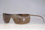 GUCCI Vintage Mens Designer Sunglasses Gold Shield GG 2681 577 14956