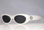 GUCCI 1990 Vintage Womens Designer Sunglasses White Rectangle GG 2196 C29 15308