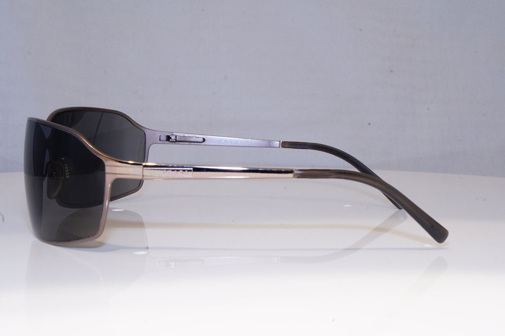 PRADA Mens Vintage Designer Sunglasses Silver Wrap SPR 58G 5AV-1A1 19674