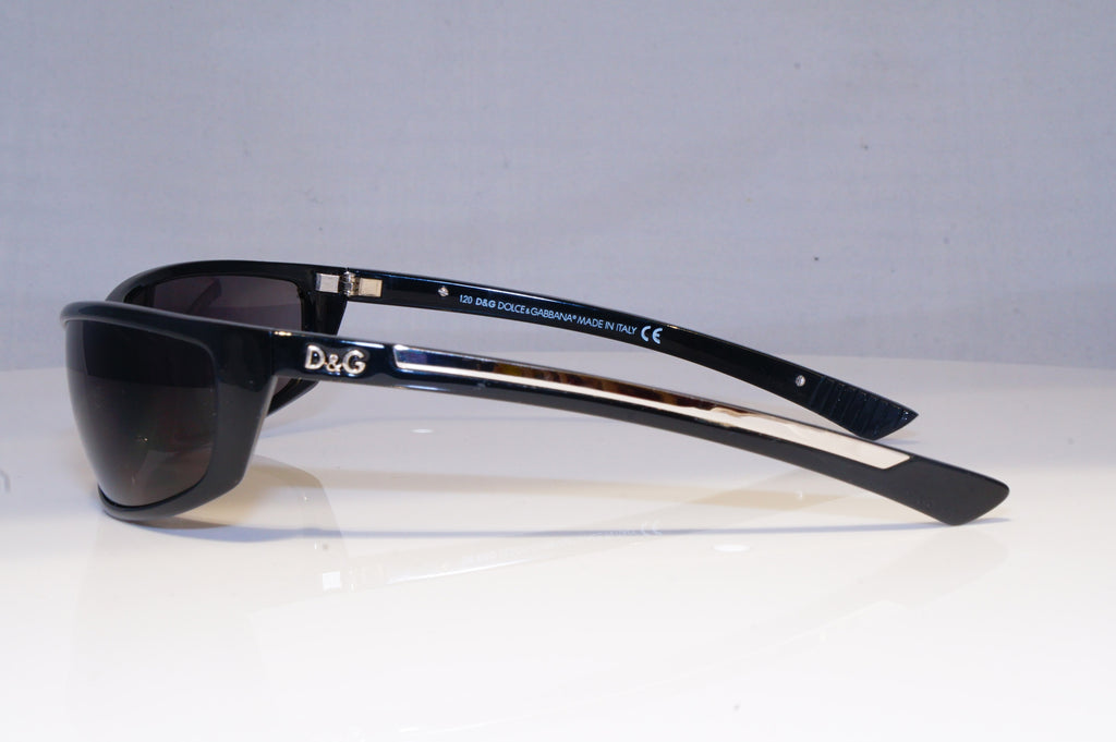 DOLCE & GABBANA Mens Designer Sunglasses Black Wrap D&G 2195 B5 19681