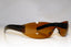 GIORGIO ARMANI Mens Vintage Designer Sunglasses Brown Shield 1549 1144/73 17541