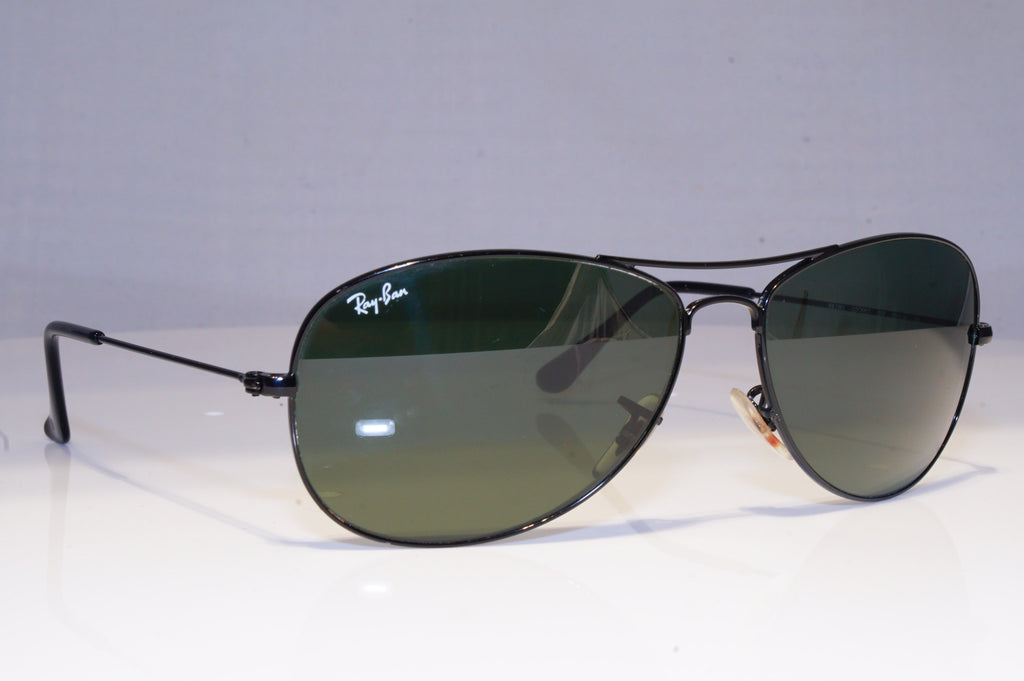 RAY-BAN Mens Designer Sunglasses Black Pilot COCKPIT RB 3362 002 19651