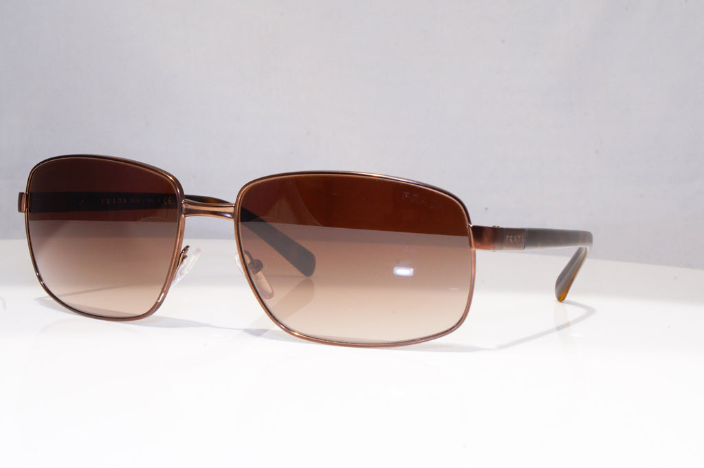 PRADA Mens Designer Sunglasses Brown Rectangle SPR 54Q ACD-6S1 18365