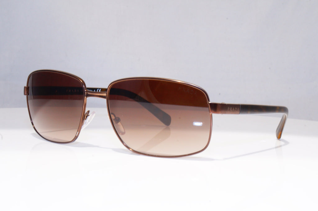 PRADA Mens Designer Sunglasses Brown Rectangle SPR 54Q ACD-6S1 18365