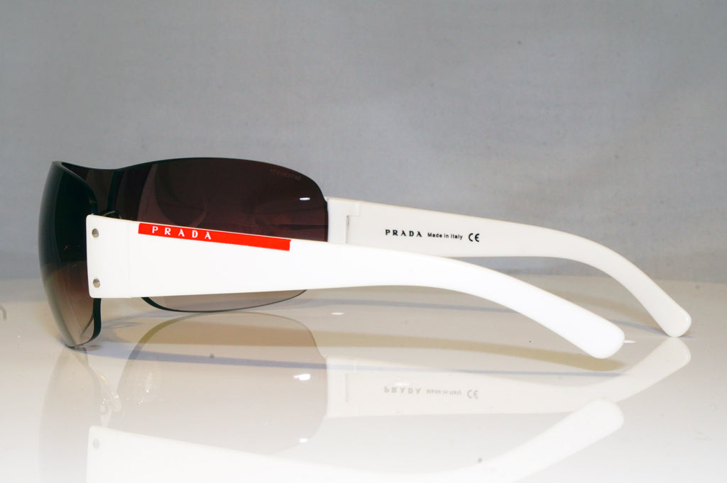 PRADA Mens Designer Sunglasses White Shield SPS 07F ZVG-4V1 17498