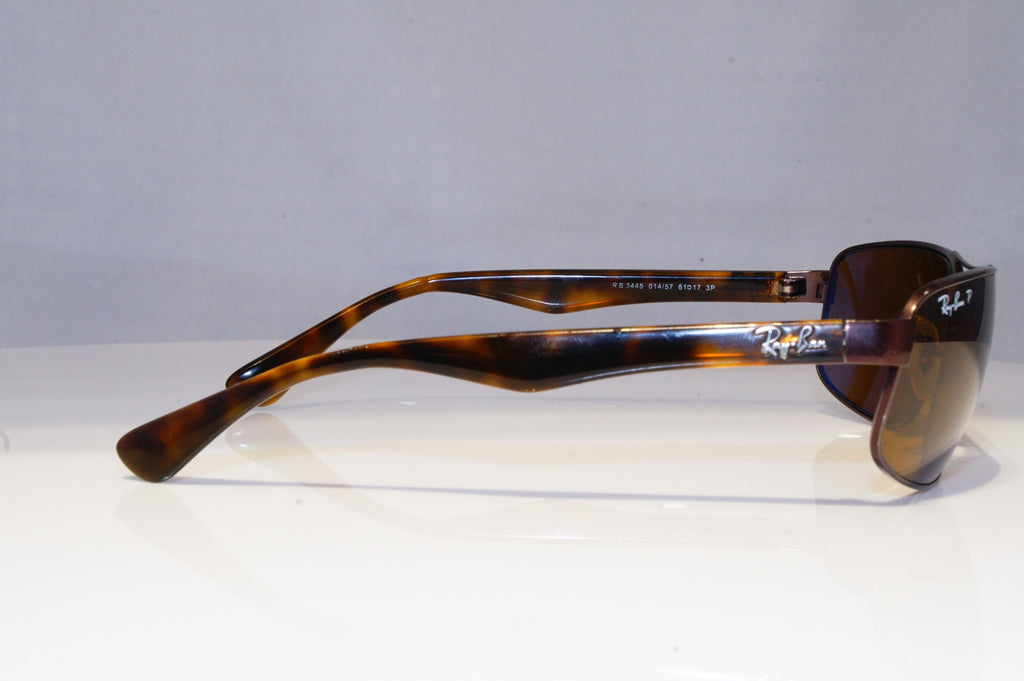 RAY-BAN Mens Polarized Designer Sunglasses Brown Rectangle RB 3445 014/57 20741