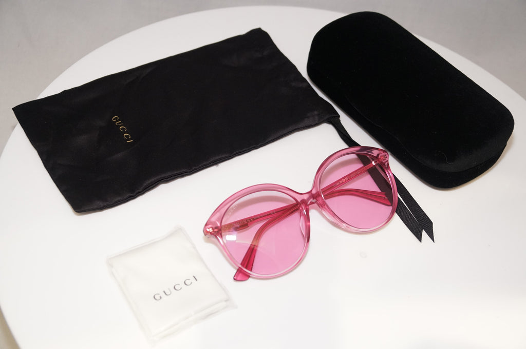 GUCCI Womens Oversized Designer Sunglasses Pink Butterfly GG 0257SA 005 19655