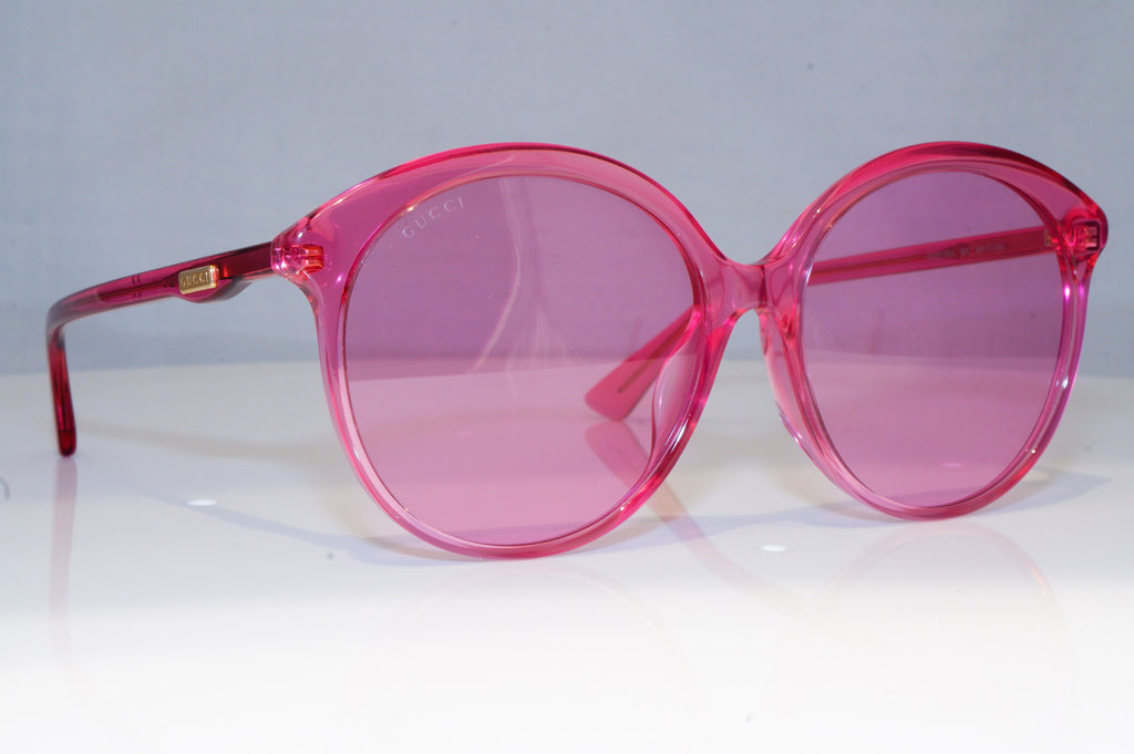 GUCCI Womens Oversized Designer Sunglasses Pink Butterfly GG 0257SA 005 19655