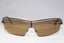 GUCCI 1990 Vintage Mens Designer Sunglasses Brown Wrap GG 2683 833 15579