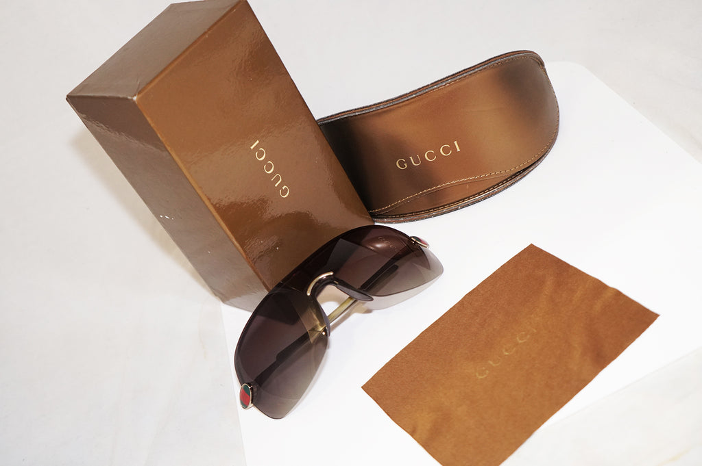 GUCCI Boxed Womens Designer Sunglasses Gold Shield GG 1854 3YGMH 16210