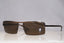 GUCCI Vintage Mens Designer Sunglasses Brown Rectangle GG 1679 833A6 15443