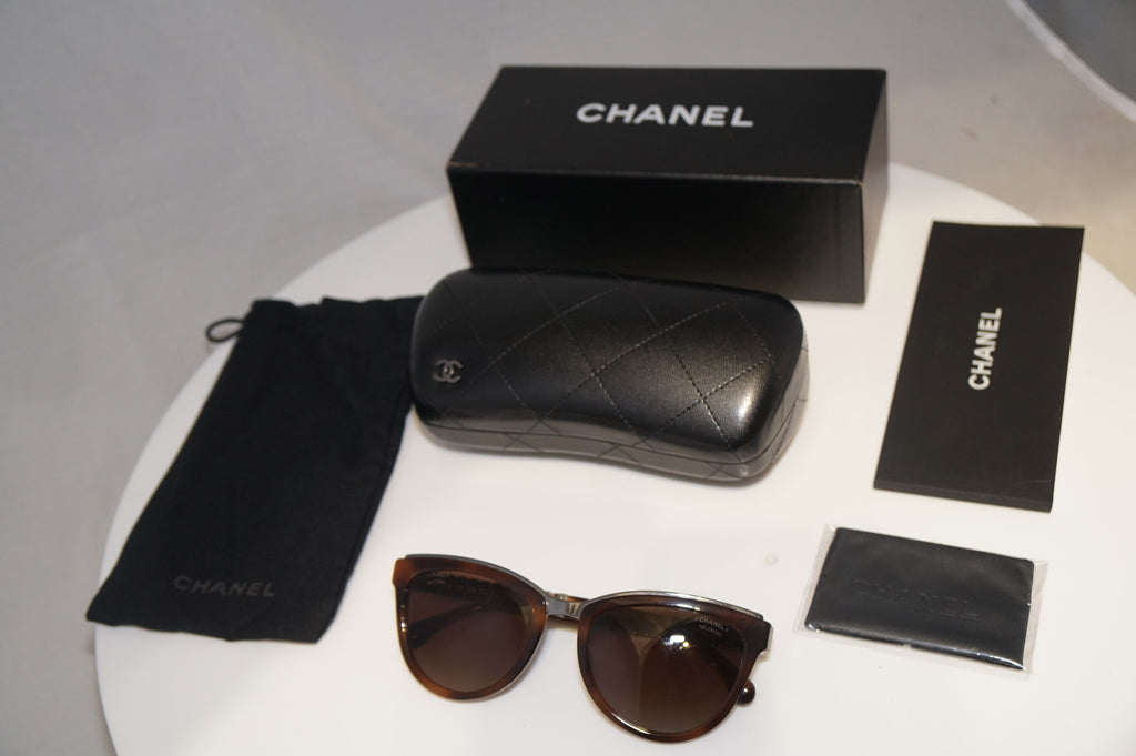 CHANEL Womens Polarized Boxed Designer Sunglasses LEATHER CHAIN 5361 1575 19667