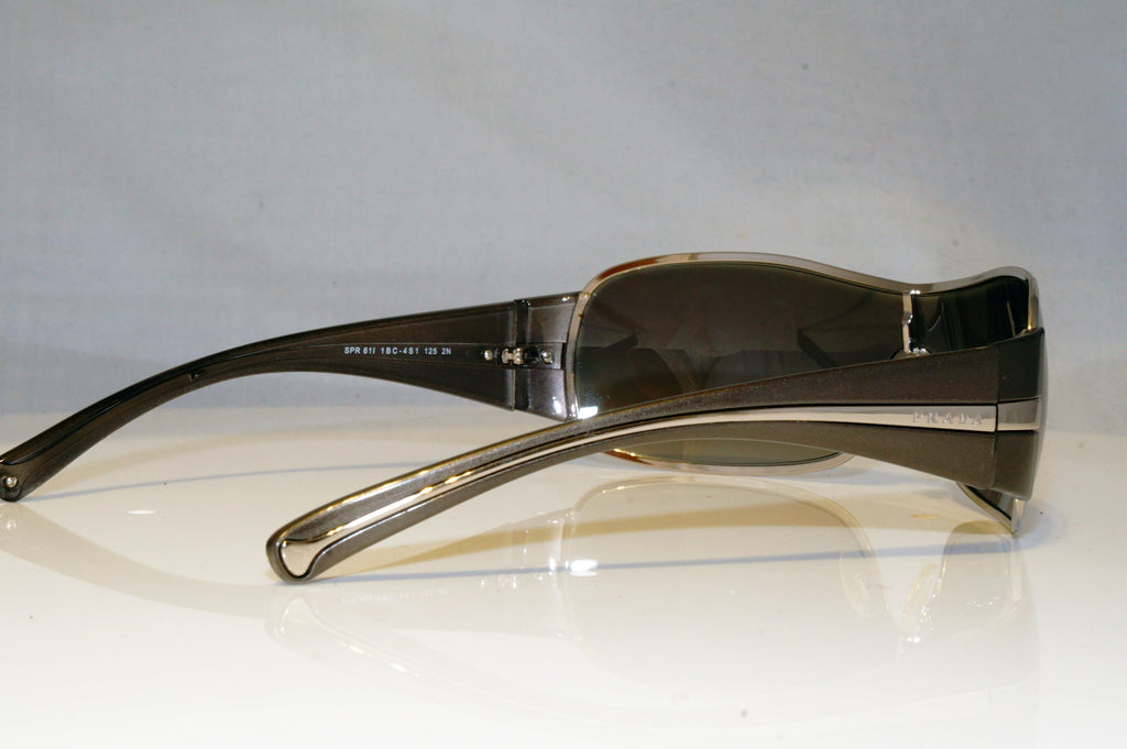 PRADA Mens Designer Sunglasses Silver Shield SPR 61I 1BC-4S1 17520