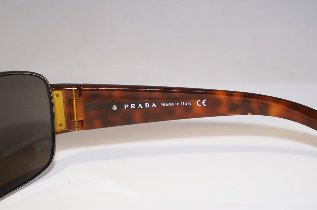 PRADA Mens Designer Sunglasses Brown Aviator SPR 61G 5AV-5G1 15435