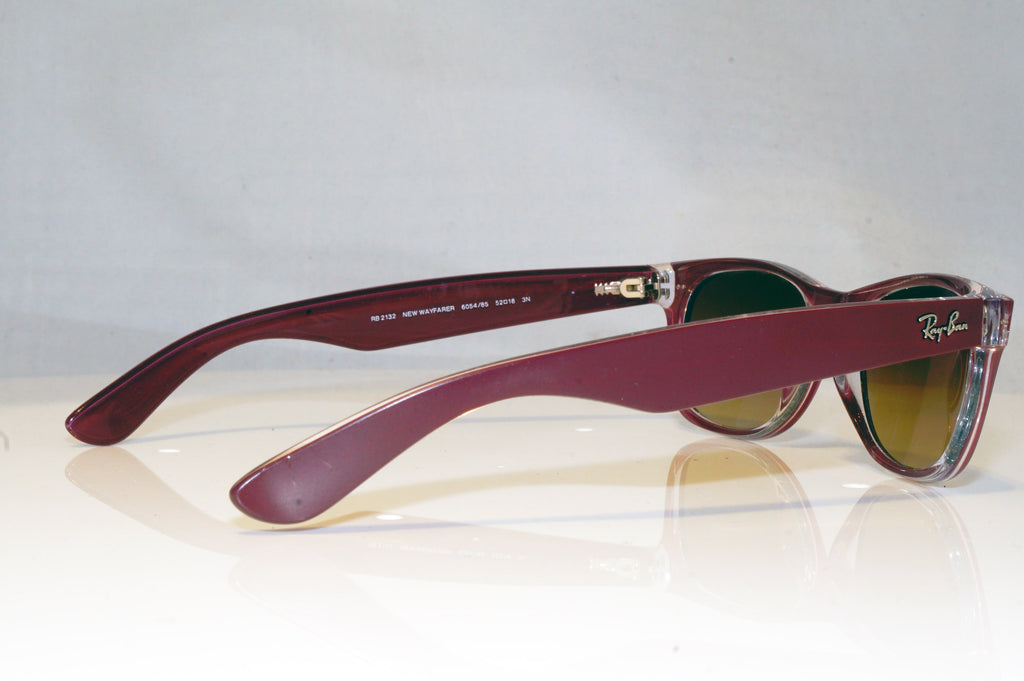 RAY-BAN Mens Designer Sunglasses Burgundy NEW WAYFARER RB 2132 6054/85 17512