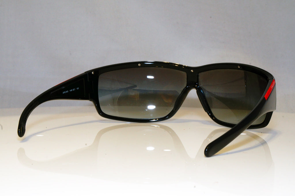 PRADA Mens Designer Sunglasses Black Shield SPS 05G 1AB-5D1 17517