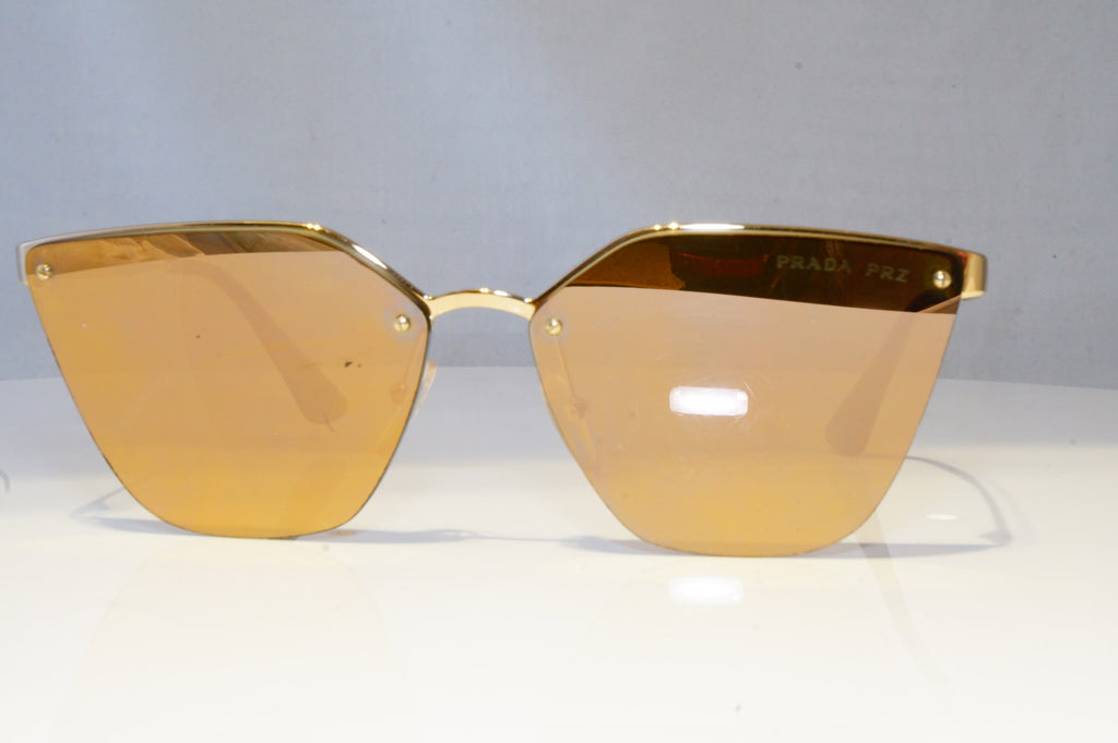 PRADA Womens Polarized Mirror Designer Sunglasses Gold SPR 68T ZVN-5N2 20845